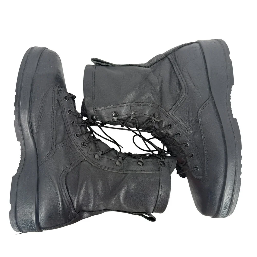 Belleville 800ST Steel Toe Flight Combat Boots Mens 11 W Black Leather Vibram